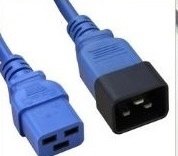 IEC 60320 C19 to C20 Locking Server Power Cable (Blue, 16A / 250V)