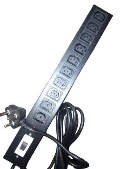 1U 19-Inch Rackmount PDU Strip with Overload & Surge Protection